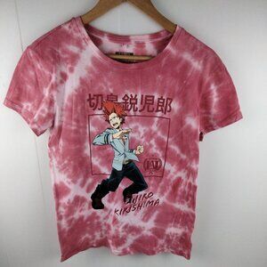 My Hero Academia Eijiro Kirishima XS Extra Small T-Shirt Anime Manga Print Pink
